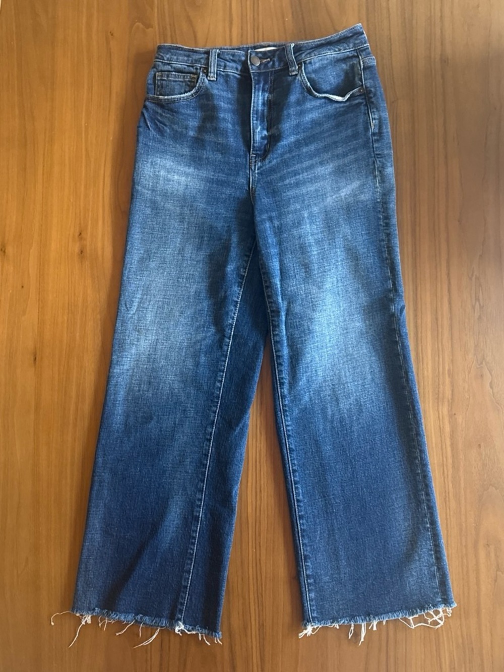 Oliver Logan High-Waist Wide Leg Jeans - Dark Indigo